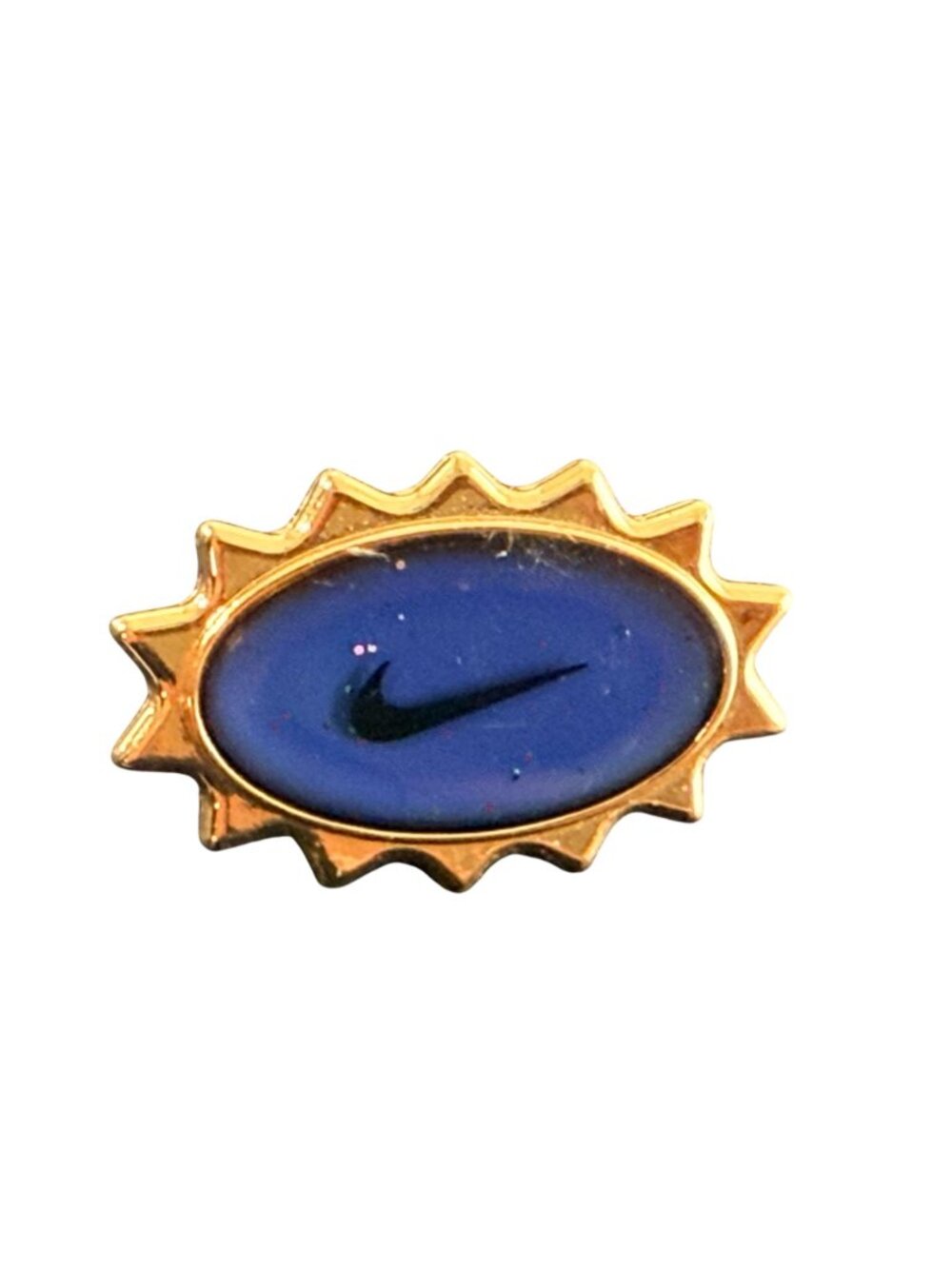 Vintage Nike MOOD Color Changing Running Gold Tone Sunburst Lapel Pin on Card - Picture 5 of 5